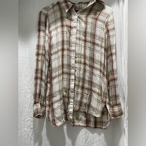 Ralph Lauren Brown and Red Flannel